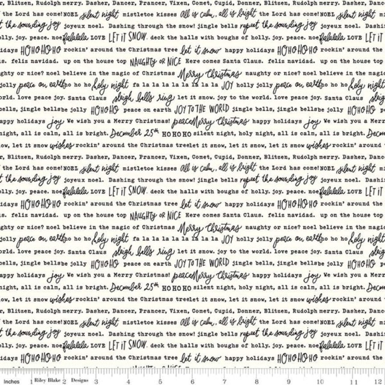 Words in Cloud (c16357-cloud) | Charming Christmas | Kelsey Carlson | Riley Blake